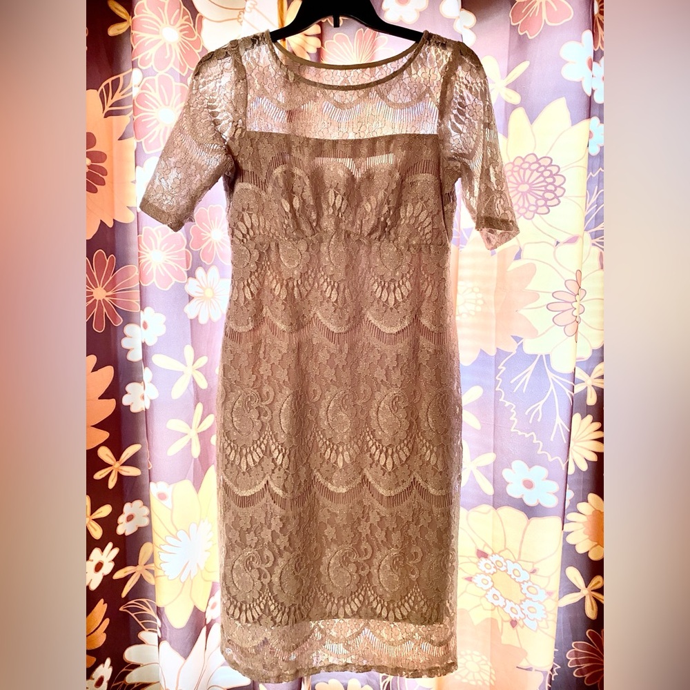 Gorgeous and elegant lace bridal-esque dress—perfect for shower or reception! - Picture 3 of 5